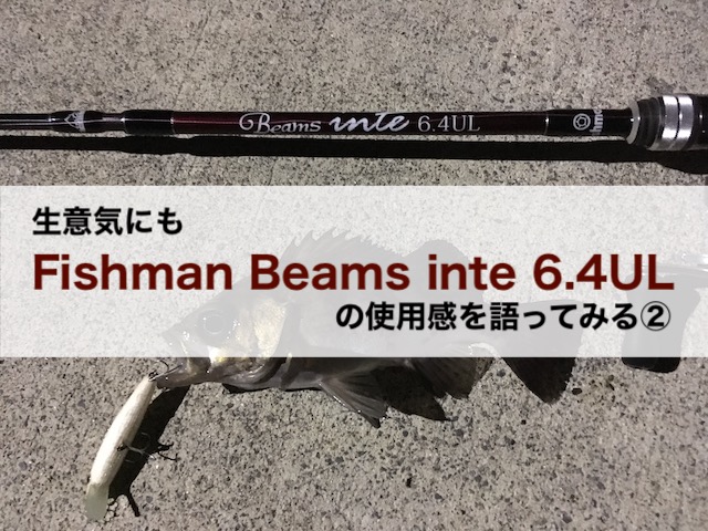 フィッシュマン Beams インテ6.4UL｜フィッシング